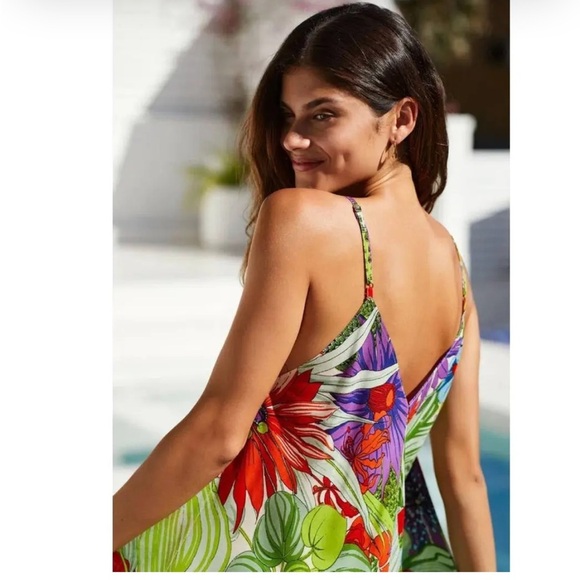 Anthropologie Flowy Mini Dress Coverup - Picture 2 of 7